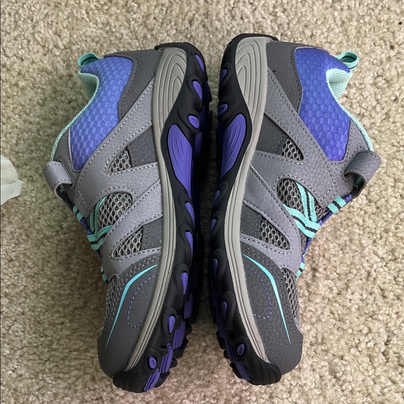 Merrell Kids' Sneakers in Gray and Purple, Trail Chaser, NWT, size 4 wide - Picture 6 of 11